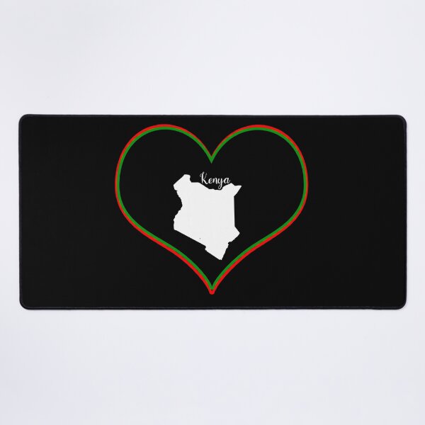 Item preview, Black heart map Kenya designed and sold by Astralia.