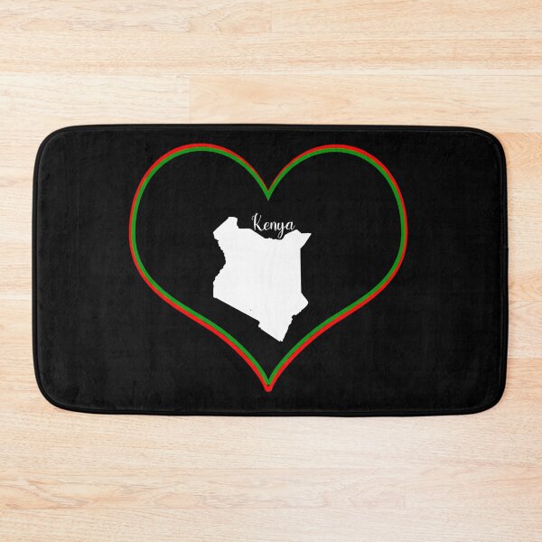 Item preview, Black heart map Kenya designed and sold by Astralia.