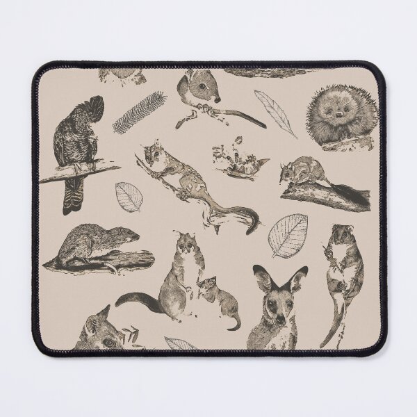 Item preview, Southern Forest Fauna in grey designed and sold by Jodie Quinn.