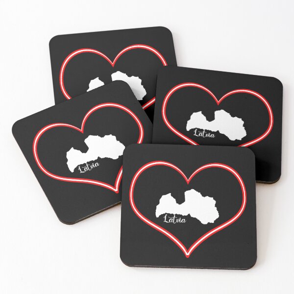 Item preview, Black heart map Latvia designed and sold by Astralia.