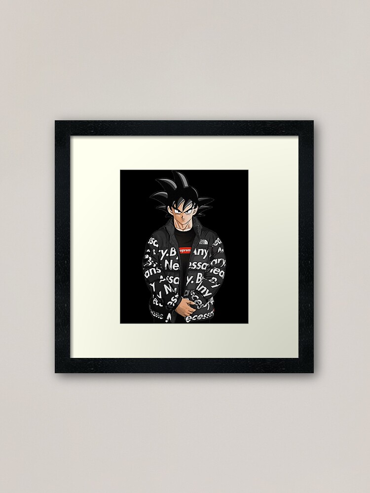 GOKU DRIP Framed Art Print for Sale by seciliakalil