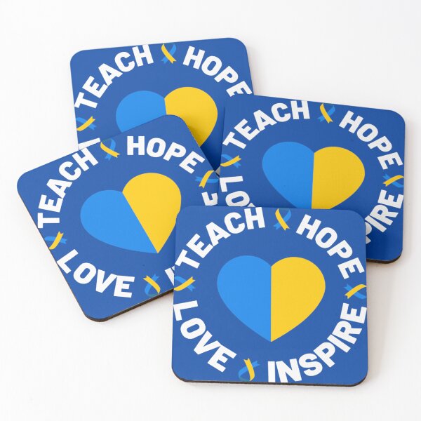 Item preview, World Down Syndrome Day Awareness Ribbon Teach Hope Love T21   designed and sold by Julymitchell.