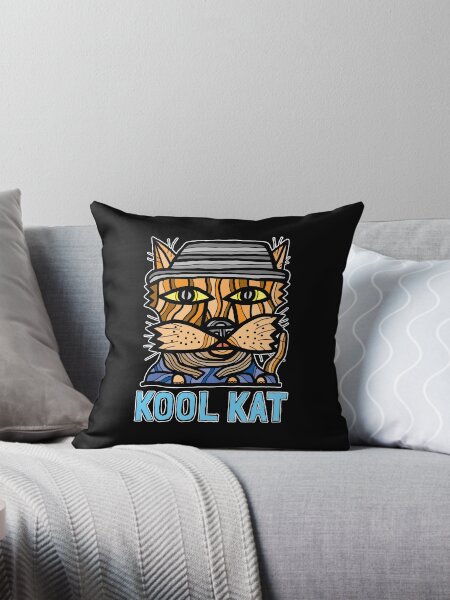 "Kool Kat" Throw Pillow