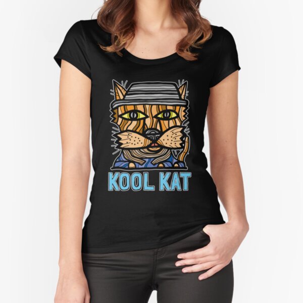 "Kool Kat" Fitted Scoop T-Shirt