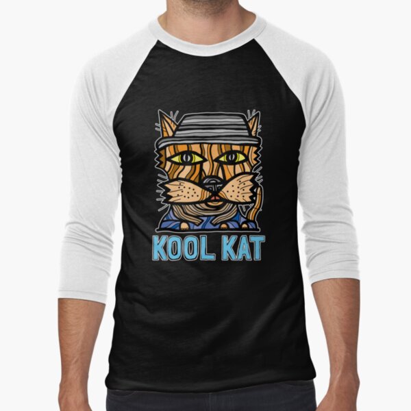 "Kool Kat" Baseball ¾ Sleeve T-Shirt