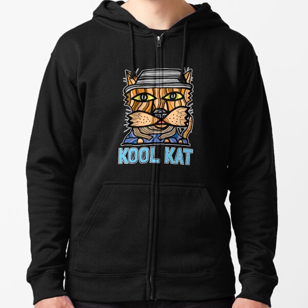 "Kool Kat" Zipped Hoodie