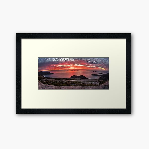 Mt Oberon Sunset Framed Art Print