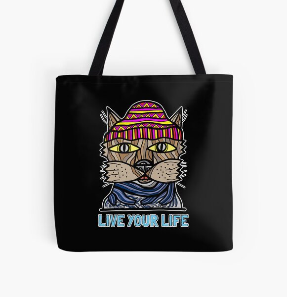 "Live your Life" All Over Print Tote Bag