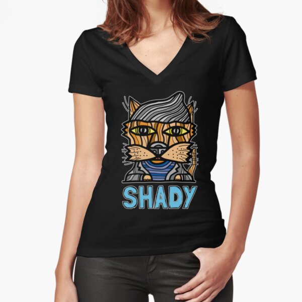 "Shady" Fitted V-Neck T-Shirt