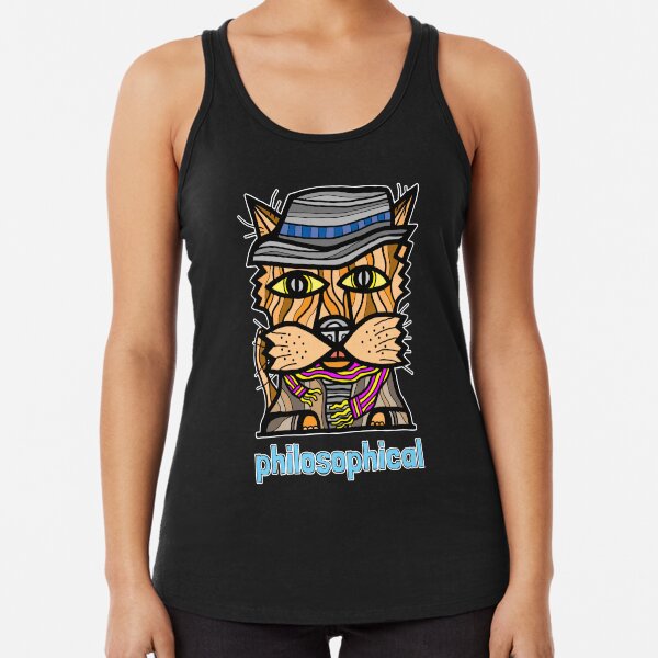 "philosophical" Racerback Tank Top