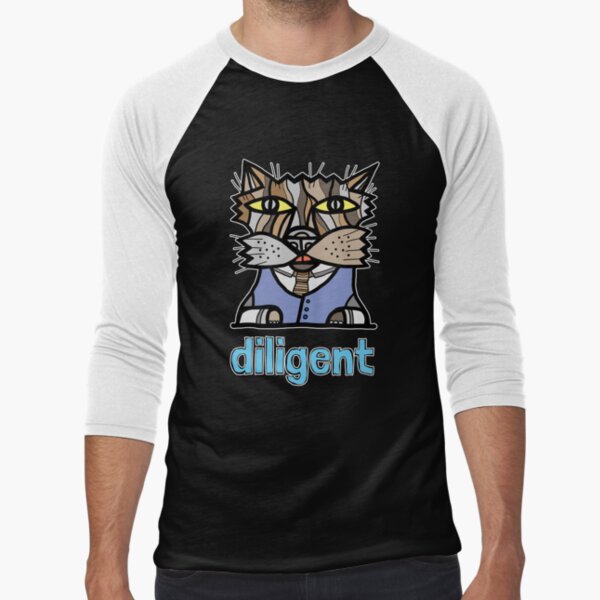 "diligent" Baseball ¾ Sleeve T-Shirt