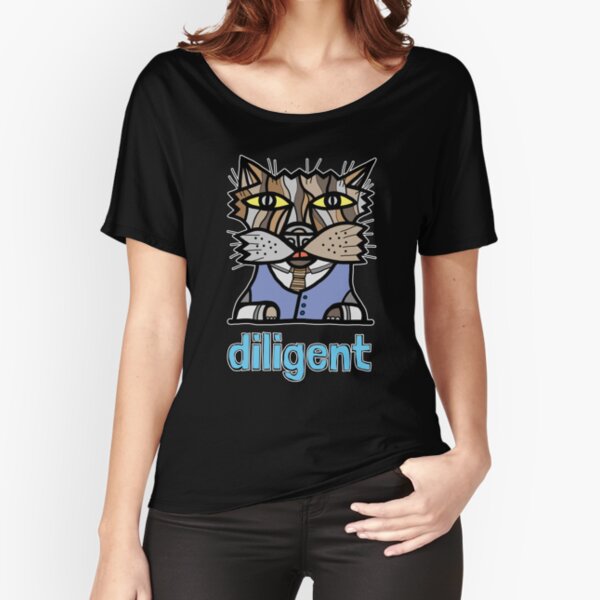 "diligent" Relaxed Fit T-Shirt