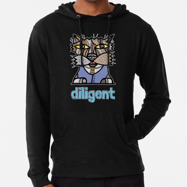 "diligent" Lightweight Hoodie