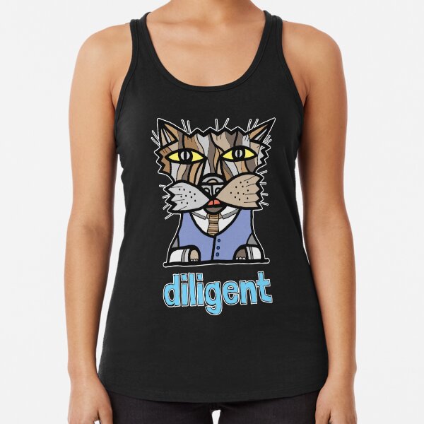 "diligent" Racerback Tank Top