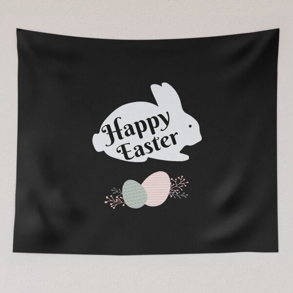 Item preview, Happy Easter Cute Bunny With Eggs designed and sold by BhavyaBathla.