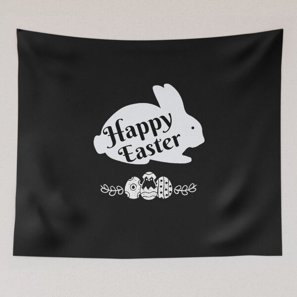 Item preview, Happy Easter Cute Bunny With Eggs designed and sold by BhavyaBathla.