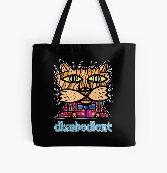 "disobedient" All Over Print Tote Bag