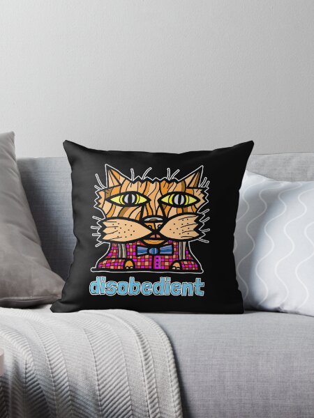 "disobedient" Throw Pillow