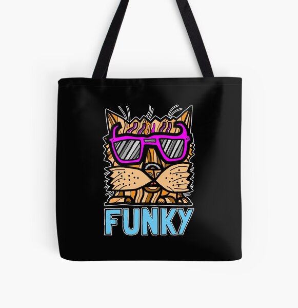 "Funky" All Over Print Tote Bag