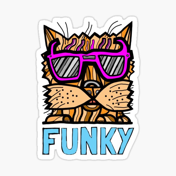 "Funky" Sticker