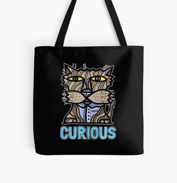 "Curious" All Over Print Tote Bag