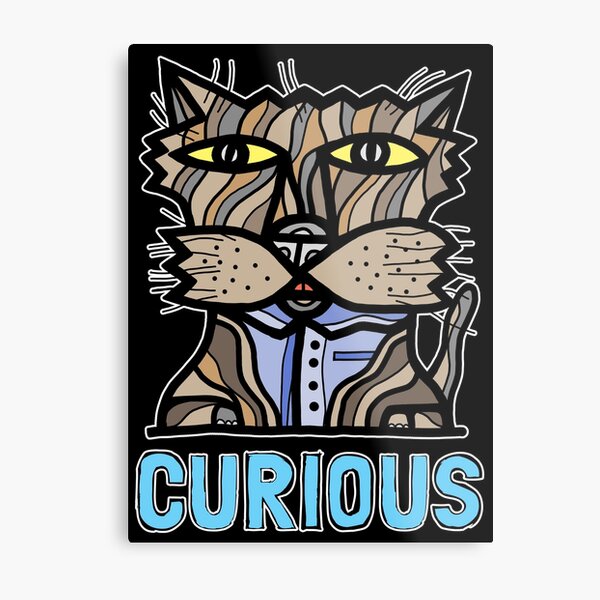 "Curious" Metal Print