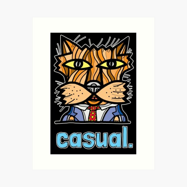 casual. Art Print