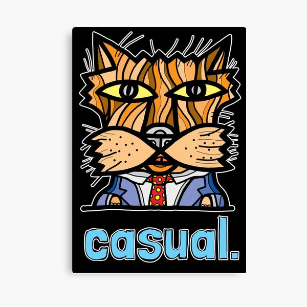 casual. Canvas Print