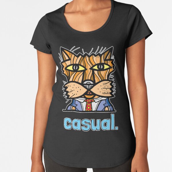 casual. Premium Scoop T-Shirt