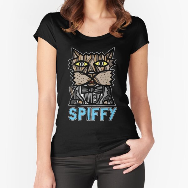 "Spiffy" Fitted Scoop T-Shirt