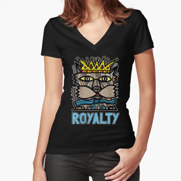 "Royalty" Fitted V-Neck T-Shirt