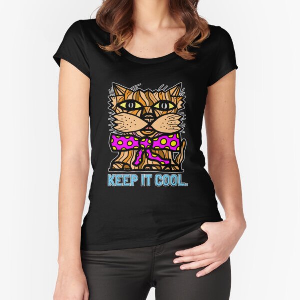 "Keep It Cool" Fitted Scoop T-Shirt