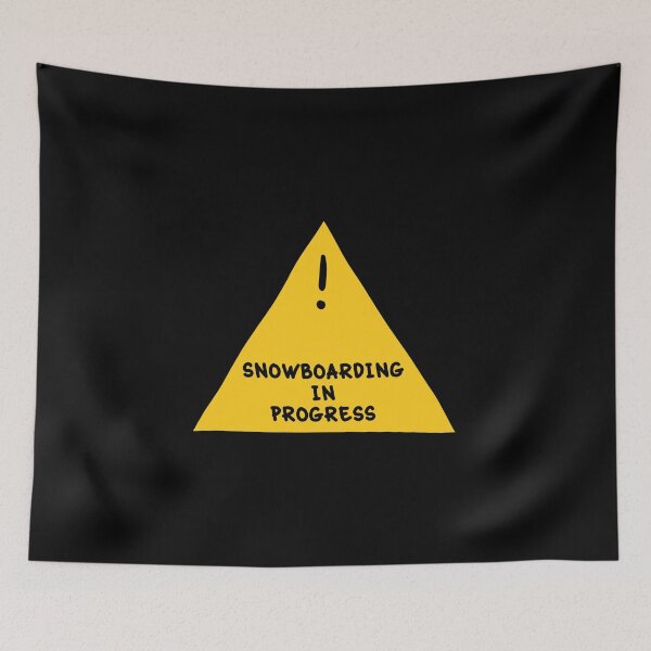 Item preview, ⚠ Snowboarding In Progress ⚠ designed and sold by orlumbuspirate.