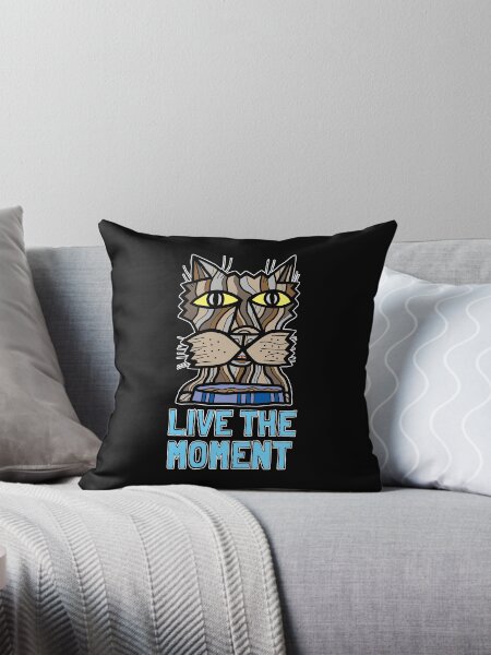 "Live the Moment" Throw Pillow