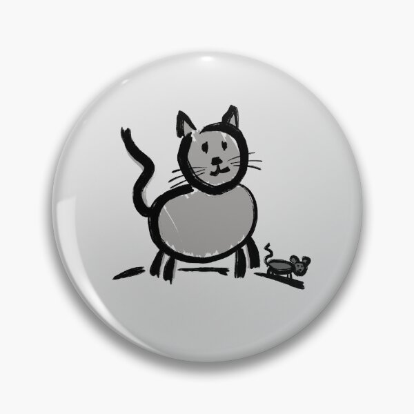 Item preview, Cat and mouse drawing designed and sold by Roland Láris.