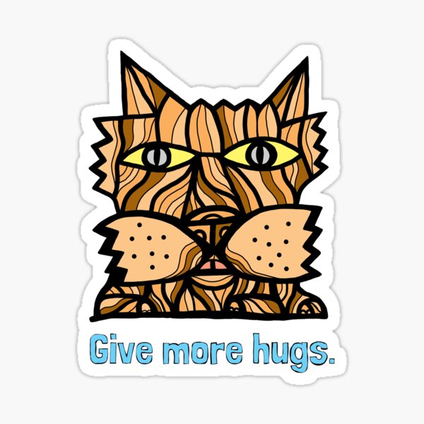 "Give More Hugs" Sticker