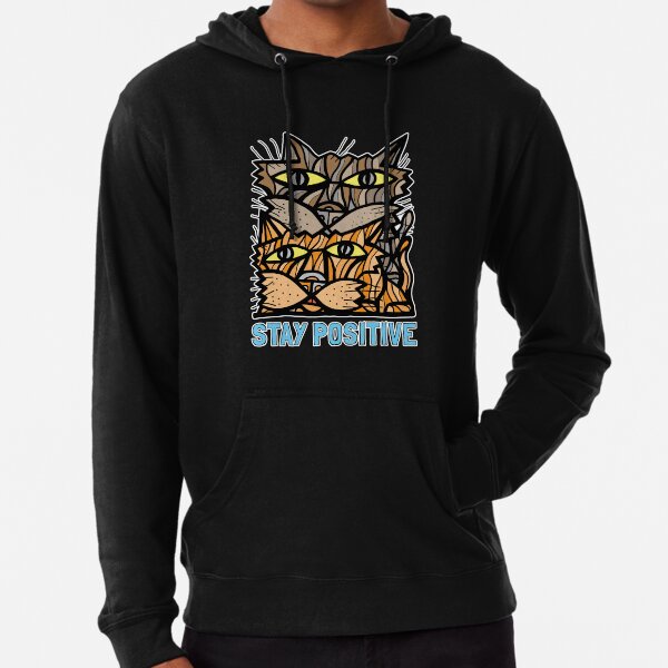 "Stay Positive" Lightweight Hoodie