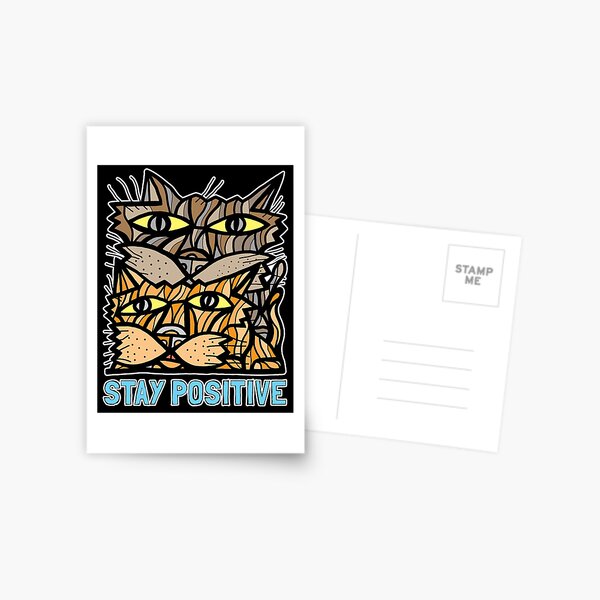 "Stay Positive" Postcard