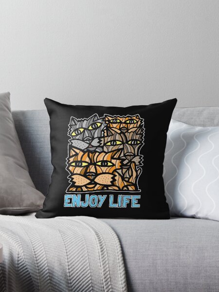 "Enjoy Life" Throw Pillow