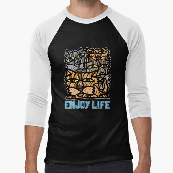 "Enjoy Life" Baseball ¾ Sleeve T-Shirt