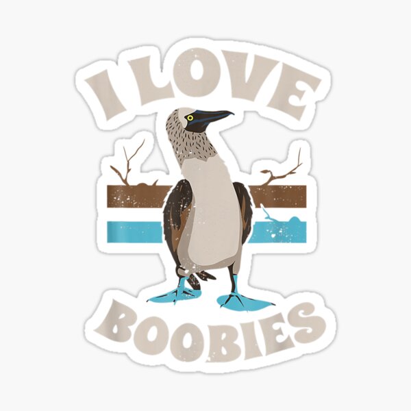 Nice Boobies Adult Humor Halloween Gift Booby Bird' Sticker