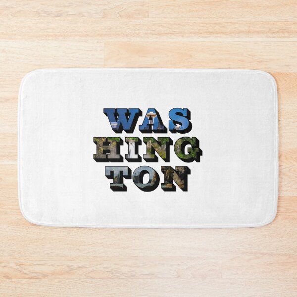 Item preview, Washington State w/ Famous Landmarks designed and sold by Pajamurai.