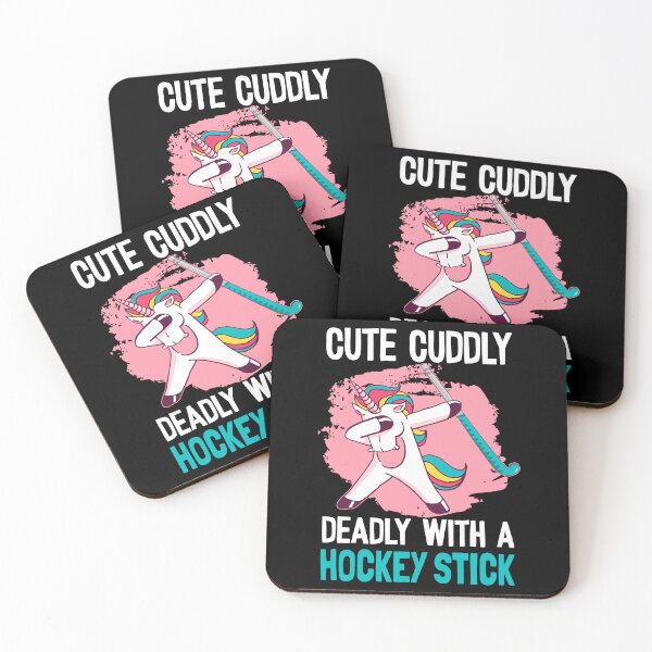 Item preview, Cute Cuddly Deadly With A Hockey Stick - Field Hockey Unicorn designed and sold by Mc-R.