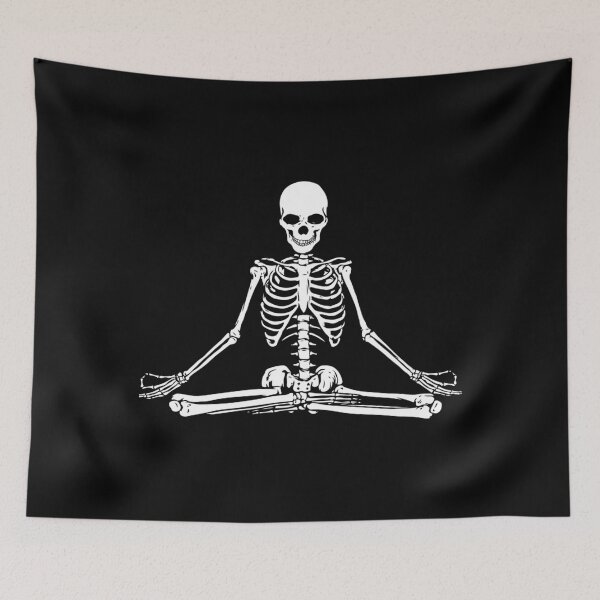 Item preview, Meditating Skeleton Classic . designed and sold by rohnerpkvieu.