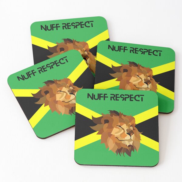 Item preview, Nuff Respect One Love Typography /  Proud Lion on a Jamaican Flag designed and sold by haRexia.
