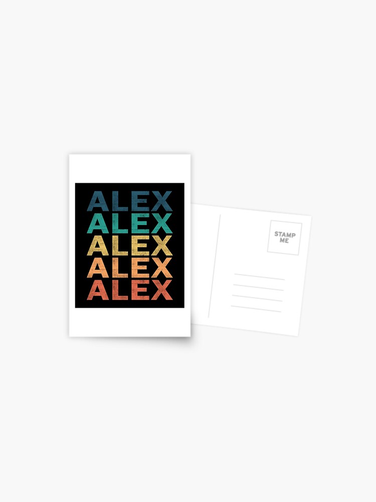 Alex Name T Shirt - Alex Vintage Retro Name Gift Item Tee