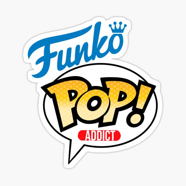 Pegatina for Sale con la obra «Adicto al Funko Pop» de Thecraftycat |  Redbubble