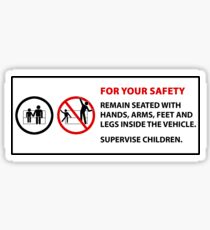 Pegatina Por su seguridad - Sin advertencia de baile