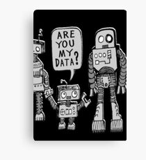 My Data? Robot Kid Canvas Print
