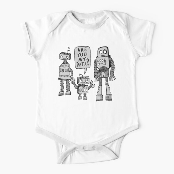 My Data? Robot Kid Short Sleeve Baby One-Piece